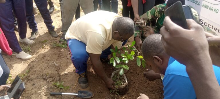 Le Colonel des eaux et forets, Innoussa SAWADOGO admis à la retraite après avoir planté un arbre