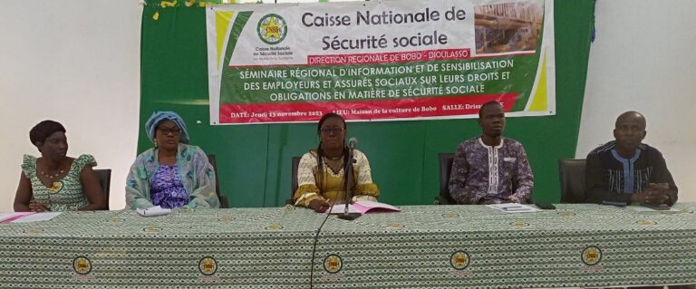 Bobo-Dioulasso : la caisse nationale de Sécurité sociale  échange avec les partenaires sociaux