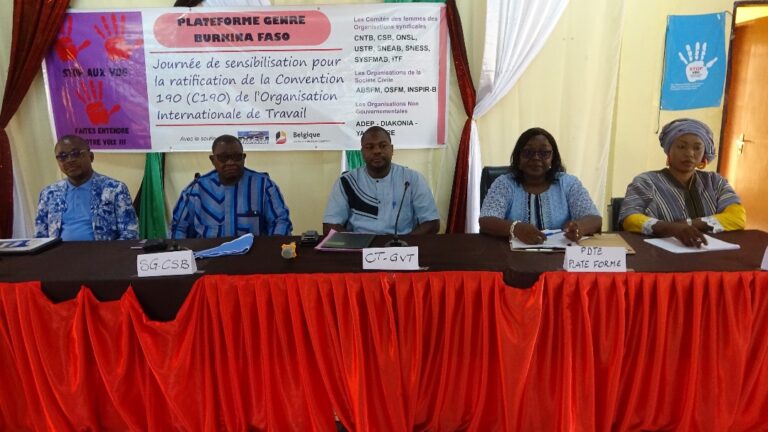 Banfora : Formation et sensibilisation des membres de la Plateforme genre sur la ratification de la convention 190 de l’Organisation Internationale de Travail